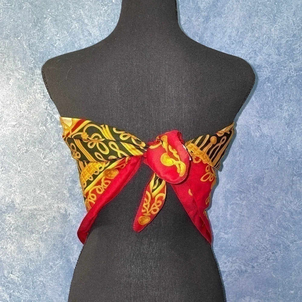 Vintage Made in Italy Chain Printed Scarf